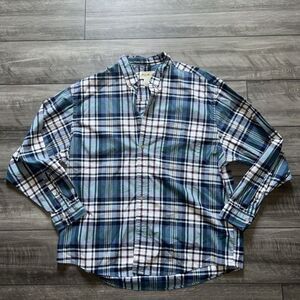 Eddie Bauer Shirt Mens XL Long Sleeve‎ Flannel Adult Plaid Multi Color